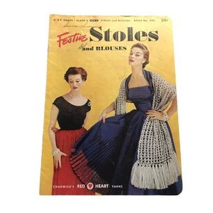 1950s Festive Stoles and Blouses Crochet Patterns
